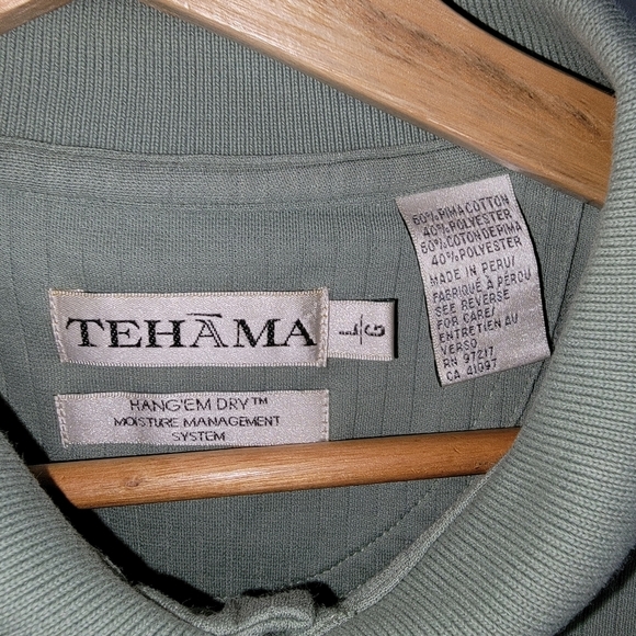 Men's Sage Green Polo Shirt - Picture 3 of 5